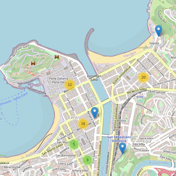 Mapa de ropa en San Sebastián Thumbnail
