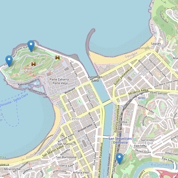 Mapa de sitios-arqueologicos en San Sebastián Thumbnail