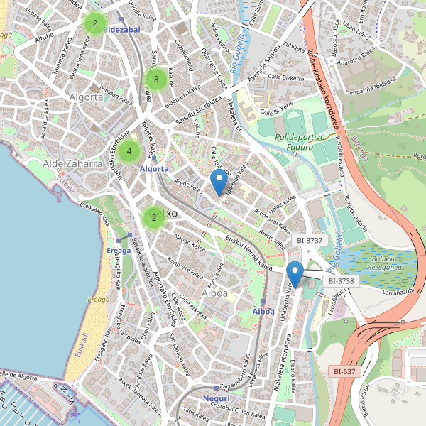 Thumbnail Mapa de supermercados en Getxo