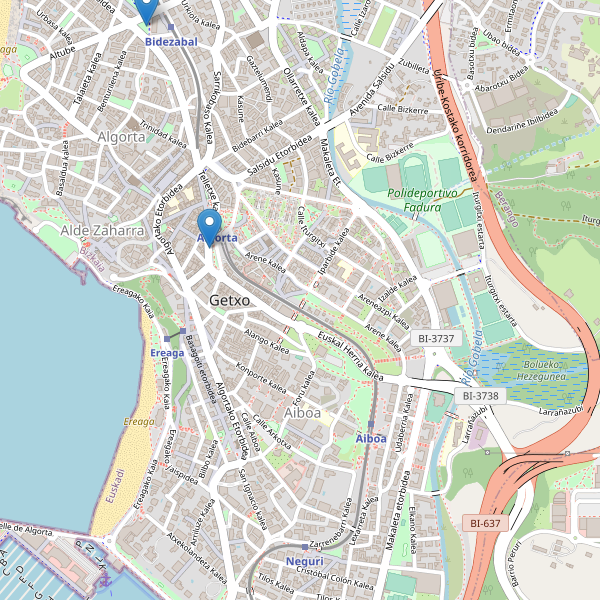 Mapa de taxi en Getxo Thumbnail