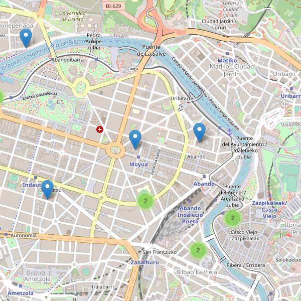 Thumbnail Mapa de teatros en Bilbao