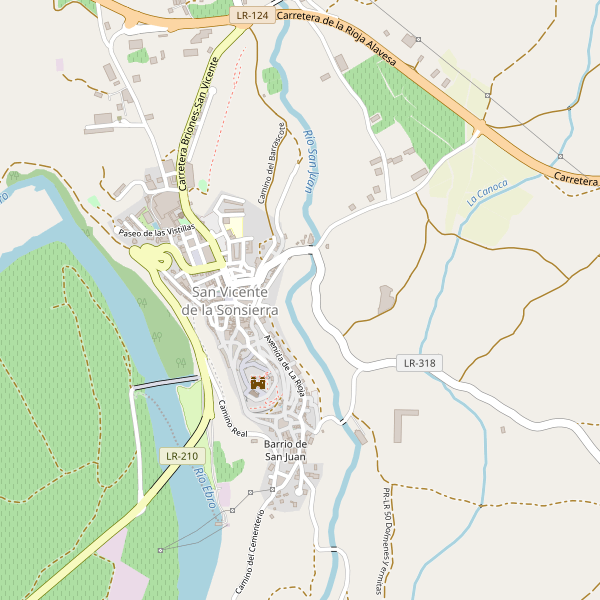 Mapa de hoteles en San Vicente de la Sonsierra Thumbnail