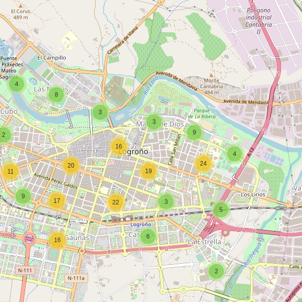 Mapa de aparcamientos-bicicletas en Logroño Thumbnail