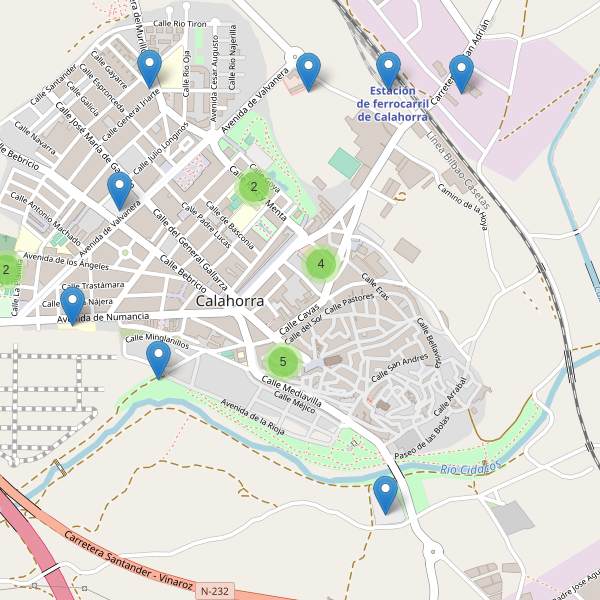 Thumbnail Mapa de aparcamientos en Calahorra