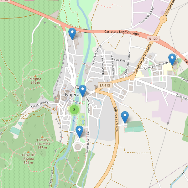 Thumbnail Mapa de aparcamientos en Nájera