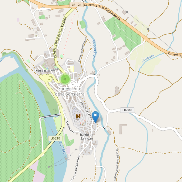 Mapa de aparcamientos en San Vicente de la Sonsierra Thumbnail