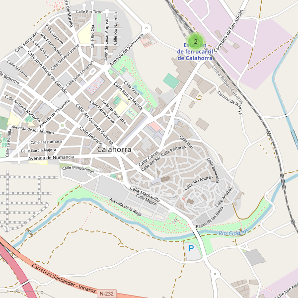 Mapa de estaciones en Calahorra Thumbnail