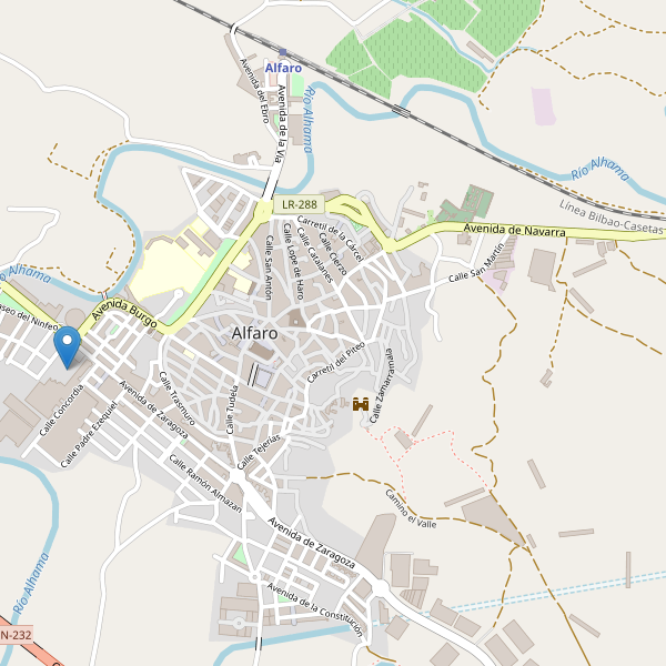 Thumbnail Mapa de hoteles en Alfaro