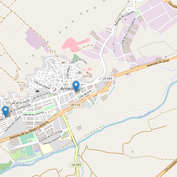 Thumbnail Mapa de hoteles en Arnedo