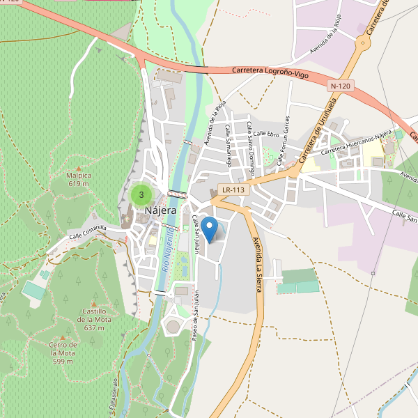 Thumbnail Mapa de hoteles en Nájera