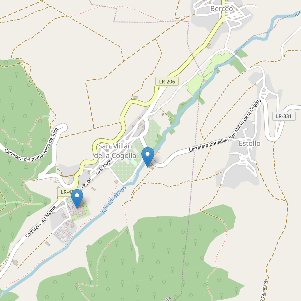 Thumbnail Mapa de hoteles en San Millán de la Cogolla