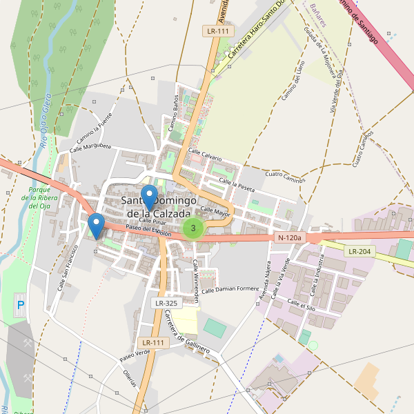 Thumbnail Mapa de hoteles en Santo Domingo de la Calzada