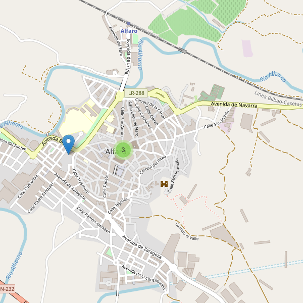 Mapa de iglesias en Alfaro Thumbnail