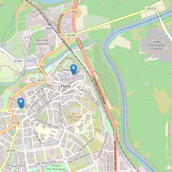 Mapa de iglesias en Haro Thumbnail