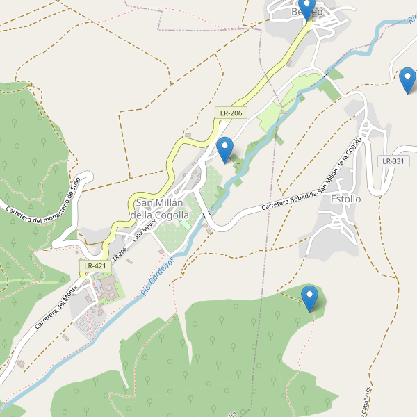 Mapa de iglesias en San Millán de la Cogolla Thumbnail