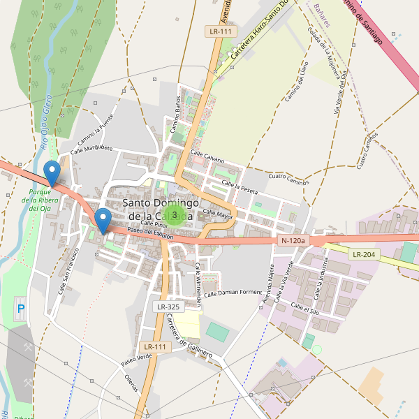 Mapa de iglesias en Santo Domingo de la Calzada Thumbnail