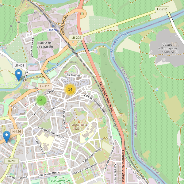 Thumbnail Mapa de restaurantes en Haro