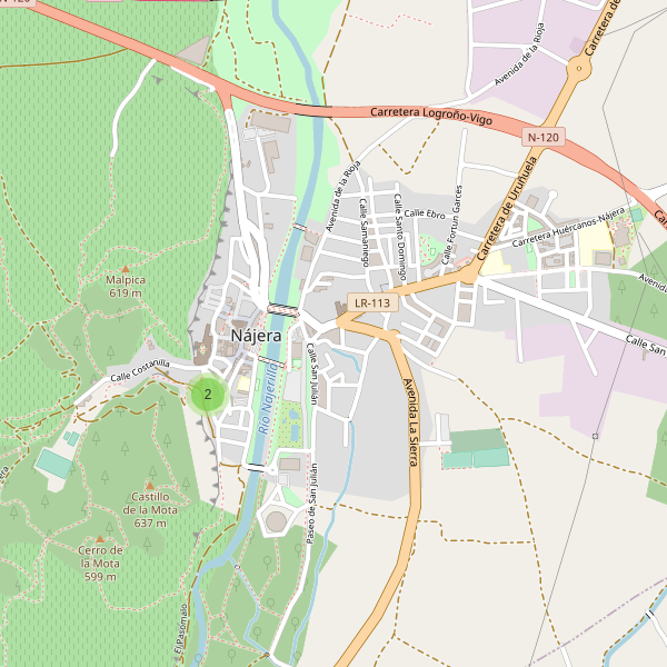 Mapa de sitios-arqueologicos en Nájera Thumbnail