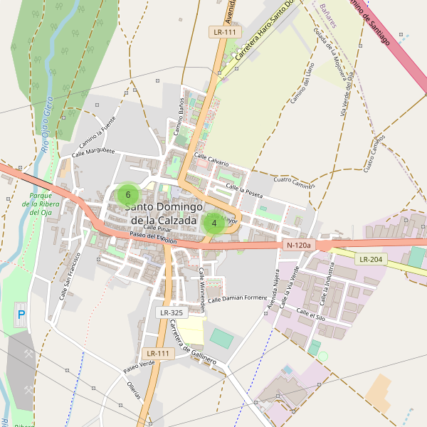 Mapa de sitios-arqueologicos en Santo Domingo de la Calzada Thumbnail