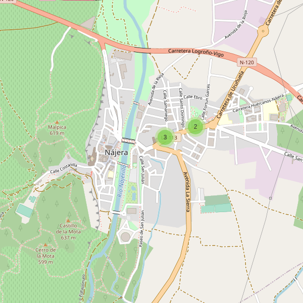 Thumbnail Mapa de supermercados en Nájera