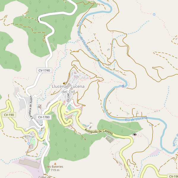 Mapa de bedandbreakfast en Lucena del Cid Thumbnail