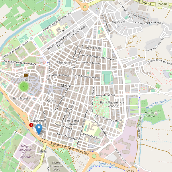 Mapa de aparcamientos-bicicletas en Alzira Thumbnail