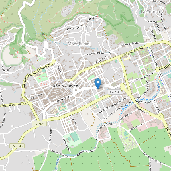 Mapa de aparcamientos-bicicletas en Jávea Thumbnail