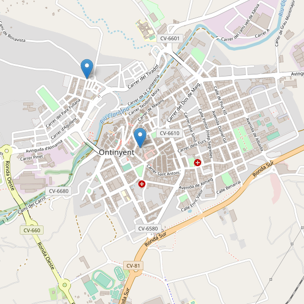 Mapa de aparcamientos-bicicletas en Ontinyent Thumbnail