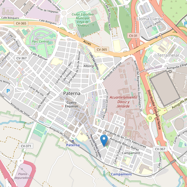 Mapa de aparcamientos-bicicletas en Paterna Thumbnail