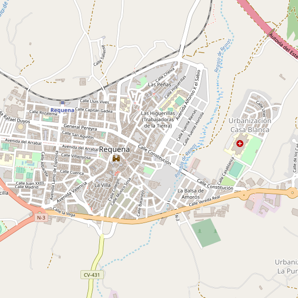 Mapa de aparcamientos-bicicletas en Requena Thumbnail