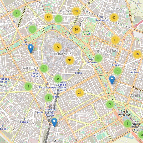 Mapa de aparcamientos-bicicletas en València Thumbnail