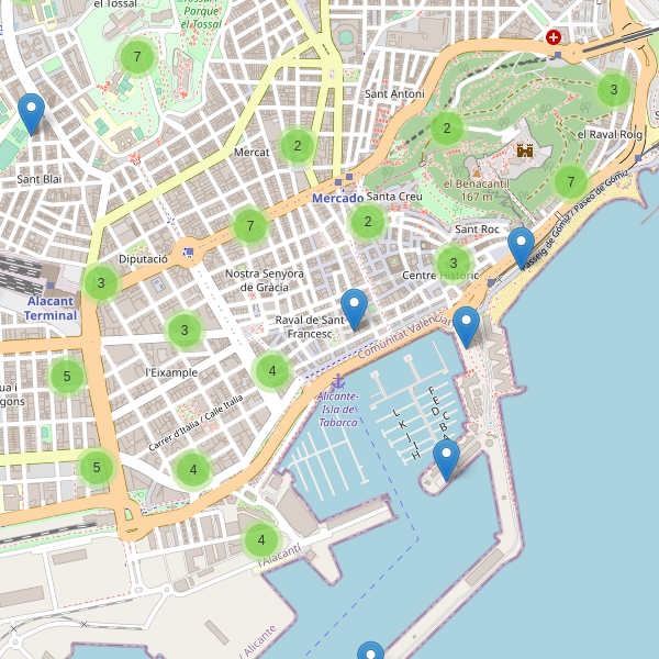 Thumbnail Mapa de aparcamientos en Alicante