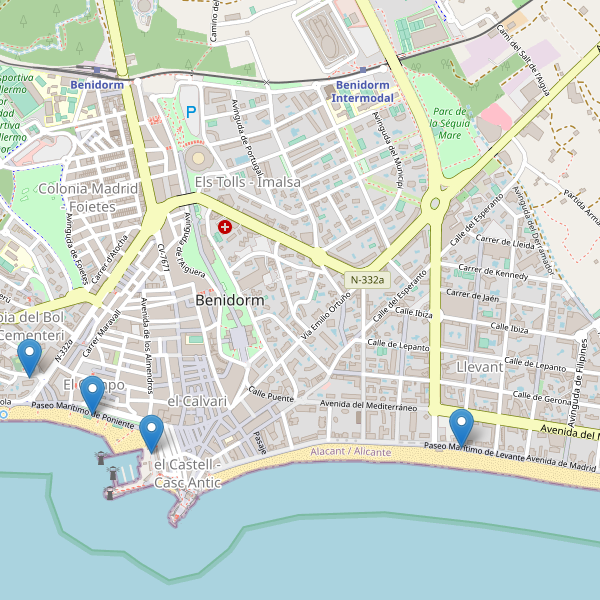 Mapa de aseos en Benidorm Thumbnail