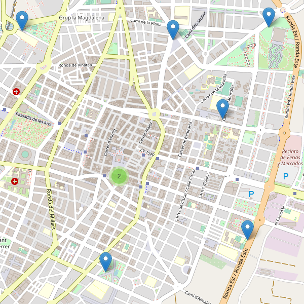 Mapa de aseos en Castelló de la Plana Thumbnail