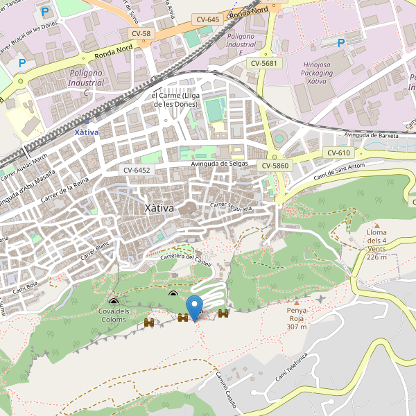 Mapa de aseos en Xàtiva Thumbnail