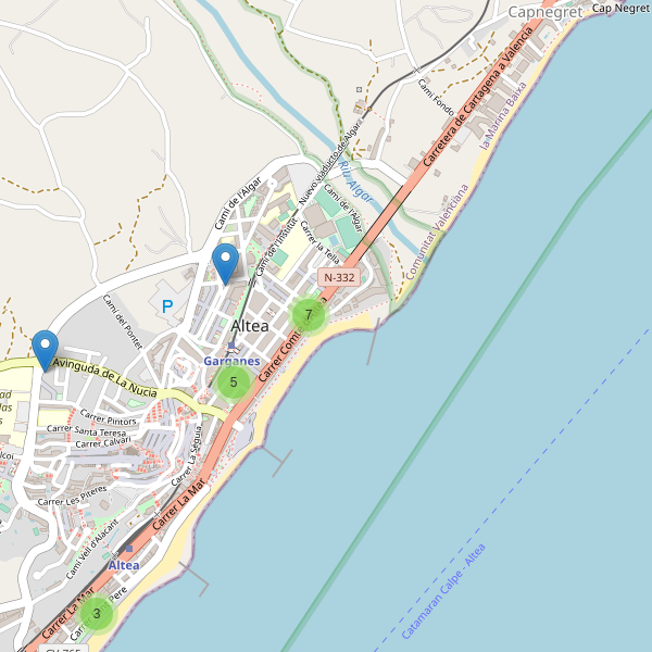 Mapa de cajeros-automaticos en Altea Thumbnail