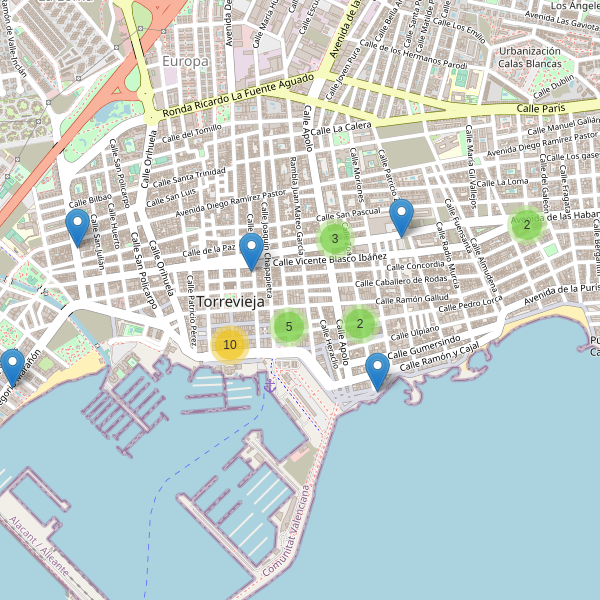 Mapa de cajeros-automaticos en Torrevieja Thumbnail