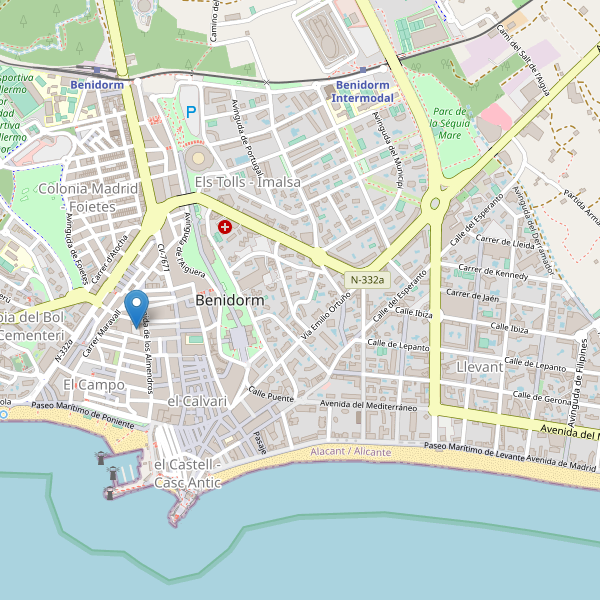 Thumbnail Mapa de cines en Benidorm