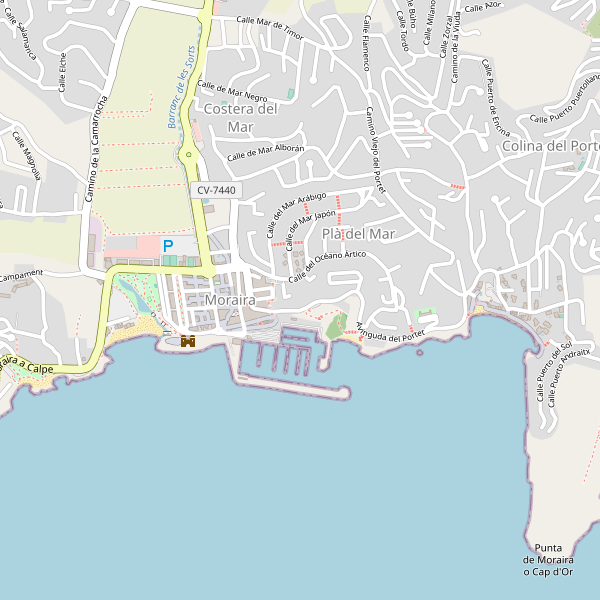 Thumbnail Mapa de cines en Moraira