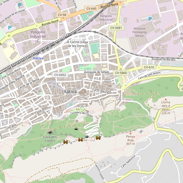 Thumbnail Mapa de cines en Xàtiva
