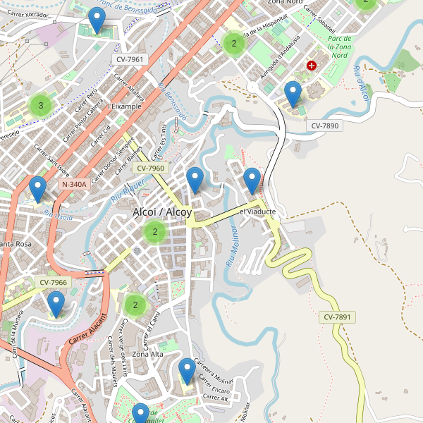 Mapa de escuelas en Alcoy Thumbnail