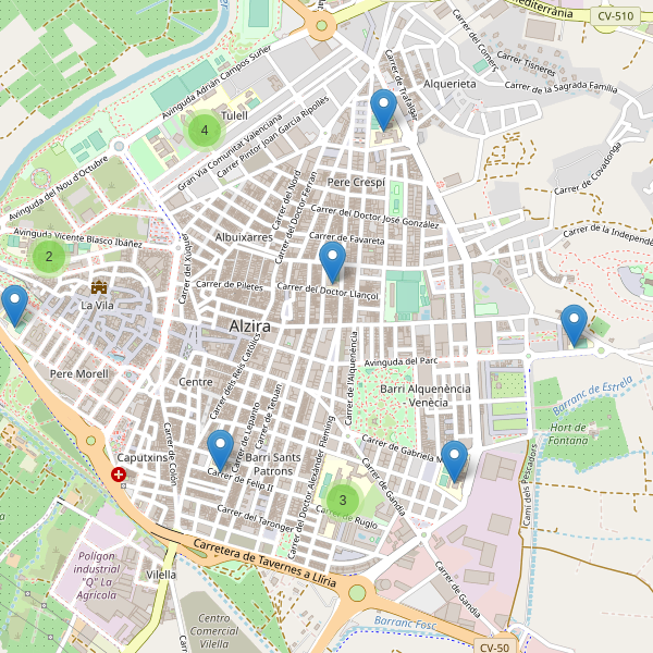 Mapa de escuelas en Alzira Thumbnail