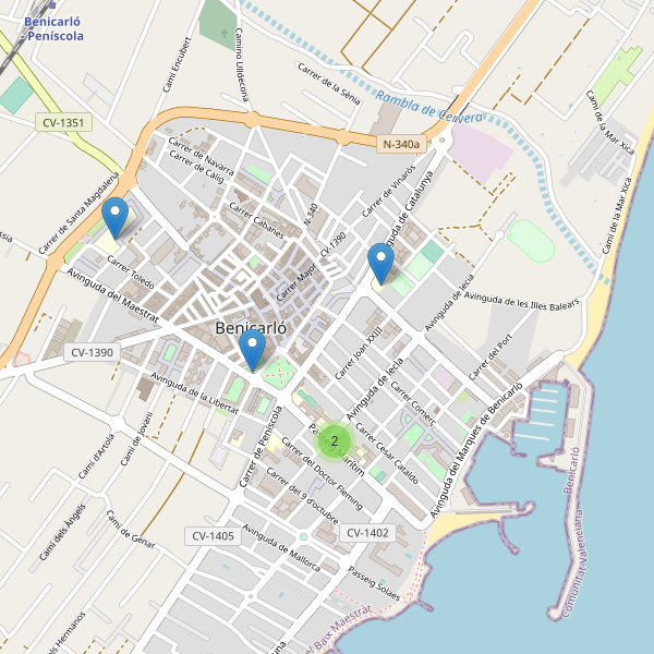 Mapa de escuelas en Benicarló Thumbnail