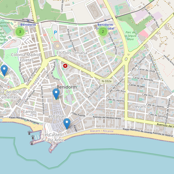 Mapa de escuelas en Benidorm Thumbnail