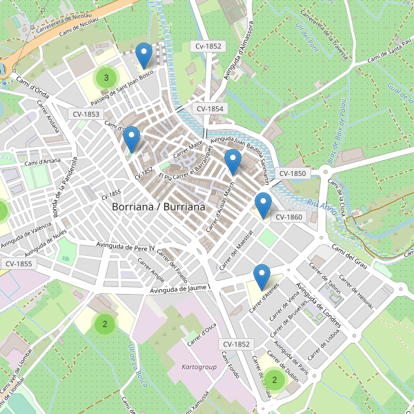 Mapa de escuelas en Burriana Thumbnail