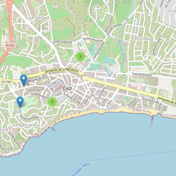 Mapa de escuelas en Calp Thumbnail