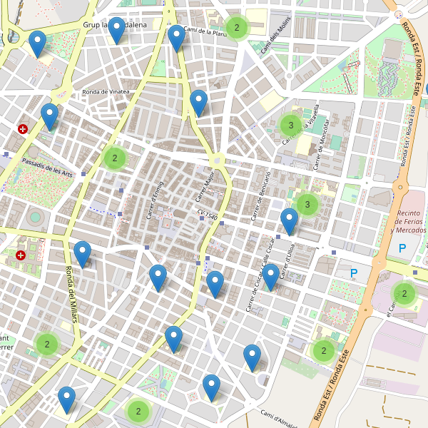 Mapa de escuelas en Castelló de la Plana Thumbnail