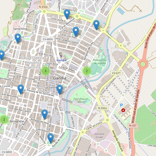 Mapa de escuelas en Gandia Thumbnail
