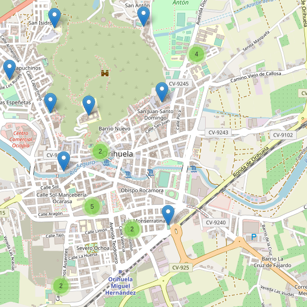 Mapa de escuelas en Orihuela Thumbnail