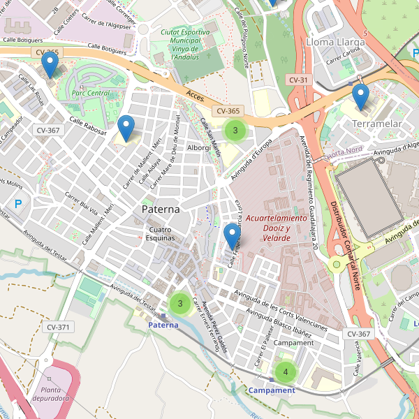 Mapa de escuelas en Paterna Thumbnail